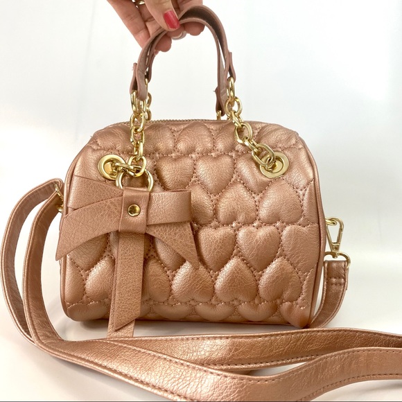 girls rose gold bag